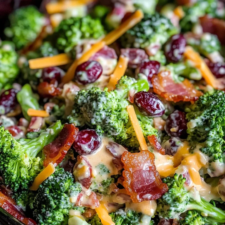 Broccoli Salad with Turkey Bacon Recipe