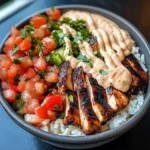 Burrito Bowls With Pico De Gallo & Chipotle Aioli