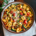 Cheese Tortellini with Summer Veggies