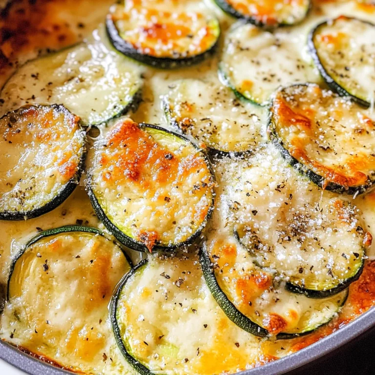 Creamy Parmesan Zucchini