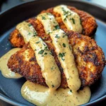Crispy Chicken Cutlets With Creamy Mustard Sauce