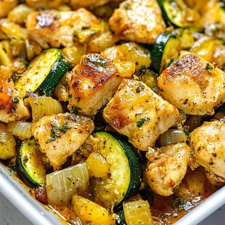 Easy Baked Chicken and Zucchini Recipe
