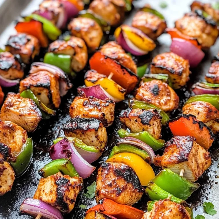 Fajita Chicken Kebabs