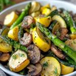 Flavorful Asparagus with Zucchini and Squash