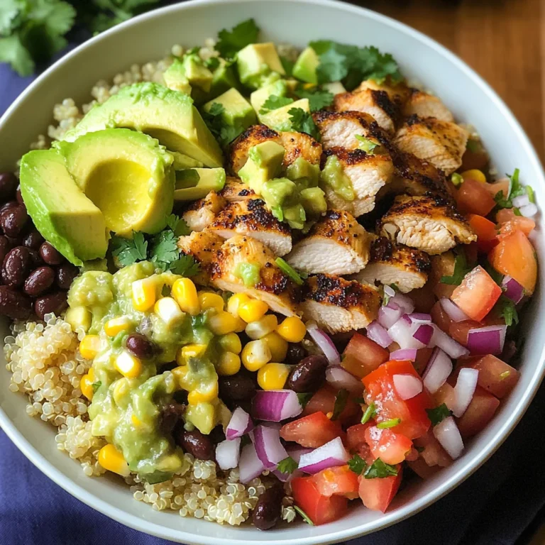 Grilled Chicken Burrito Bowls with Avocado Salsa