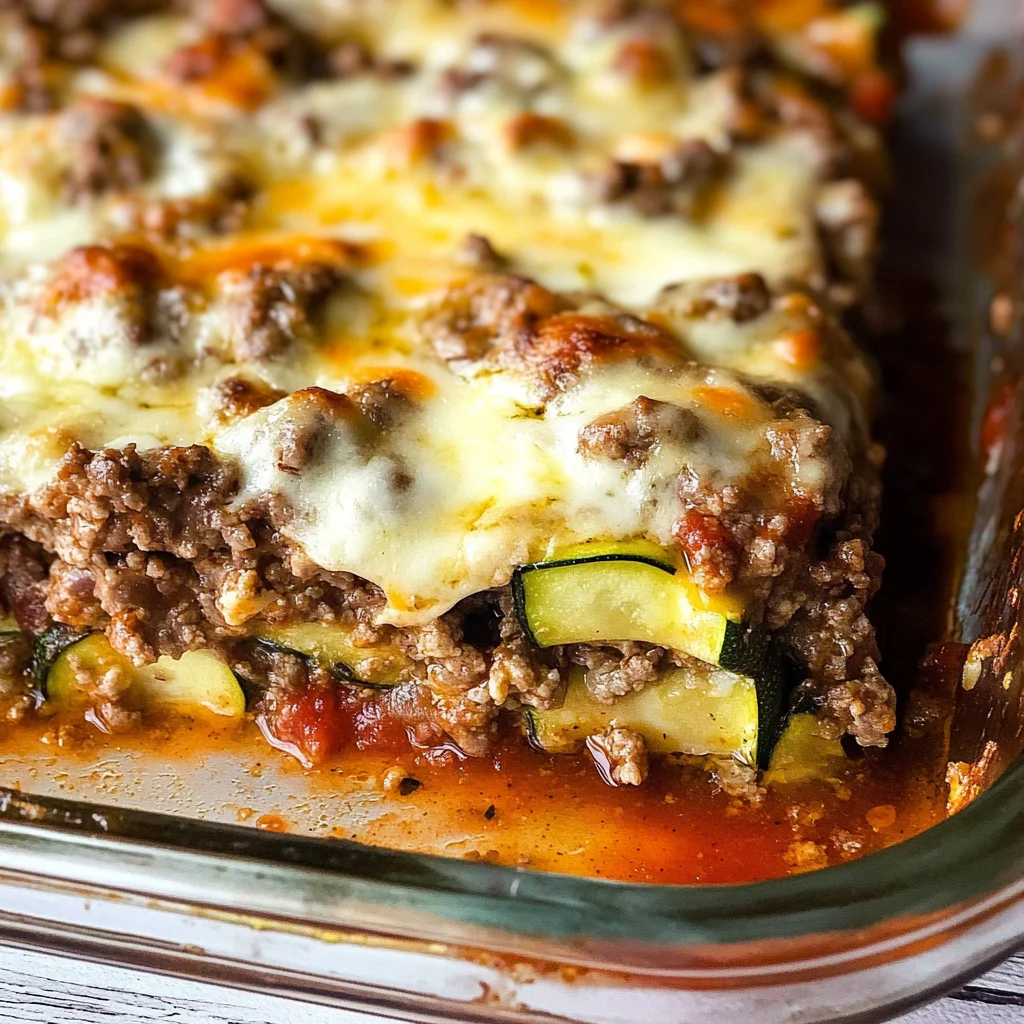 Ground Beef Zucchini Casserole