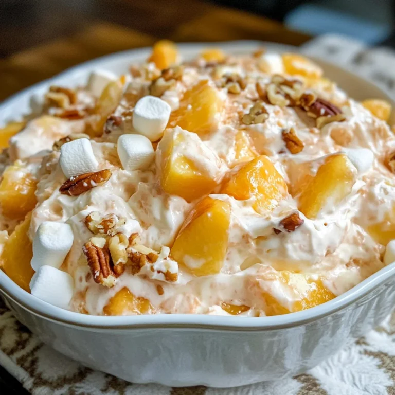 Millionaire Peach Salad Recipe