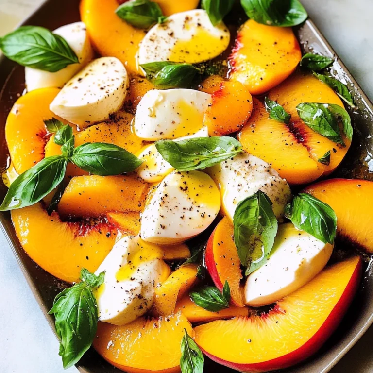 Peach Caprese Salad