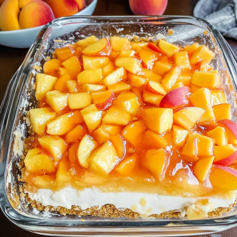 Peach Pretzel Salad