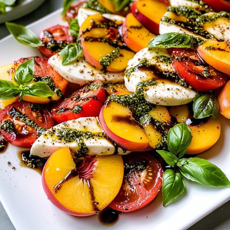 Peach Tomato Caprese Salad