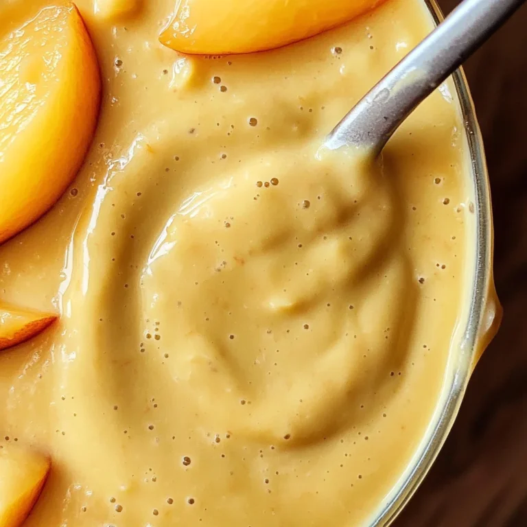 Peach Vinaigrette - Creamy Peach Salad Dressing