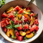 Peach Watermelon Salad Recipe
