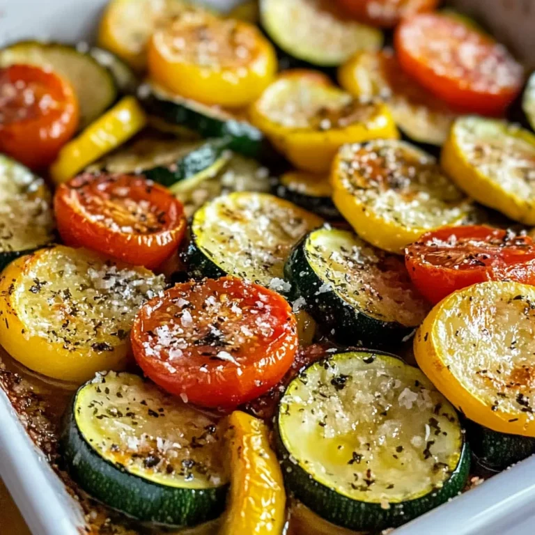 Roasted Garlic-Parmesan Zucchini Squash and Tomatoes Recipe