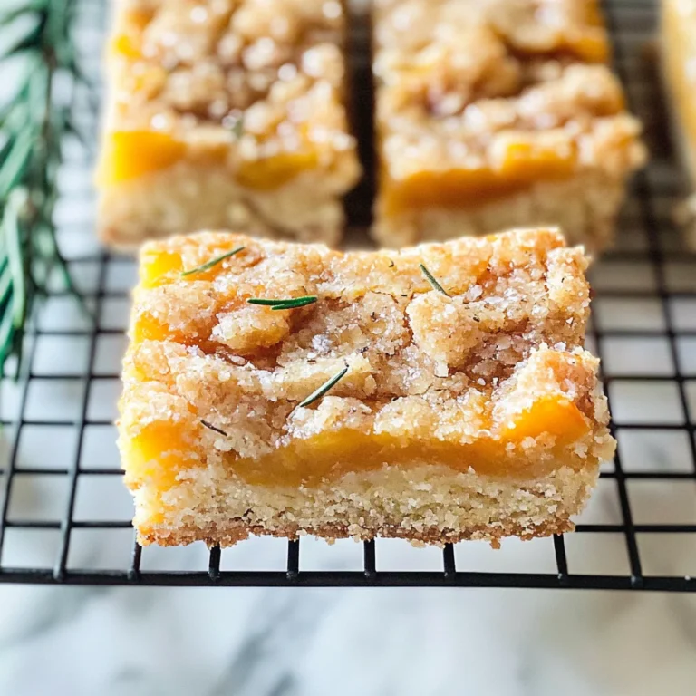 Rosemary Apricot Bars