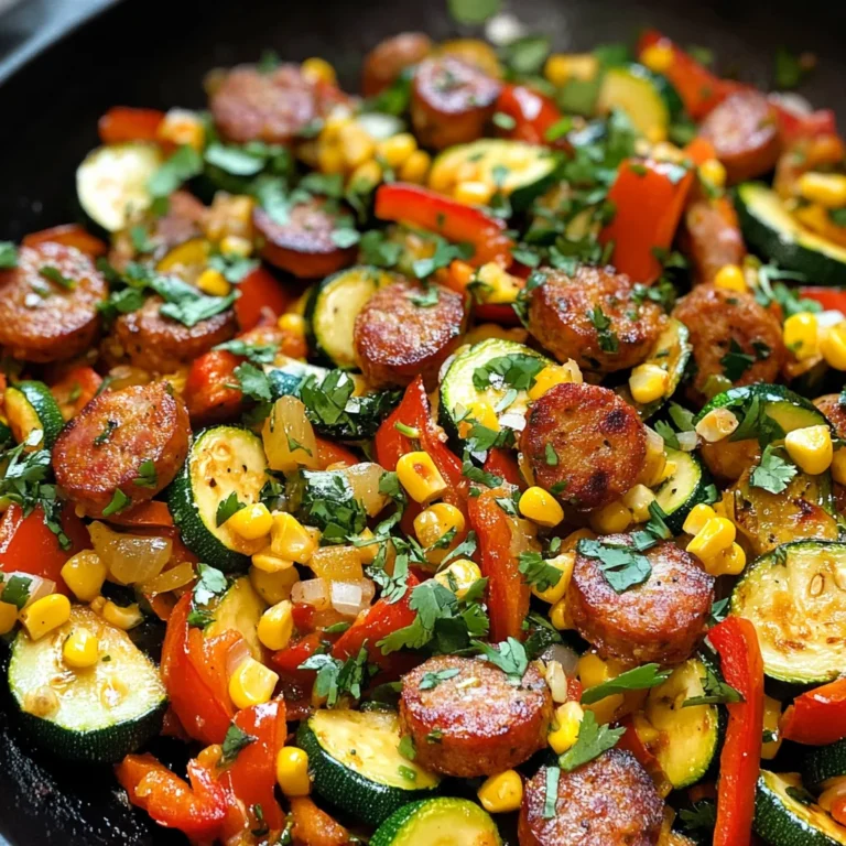 Sausage and Veggies Skillet - 30 Minute, One-Pan Meal
