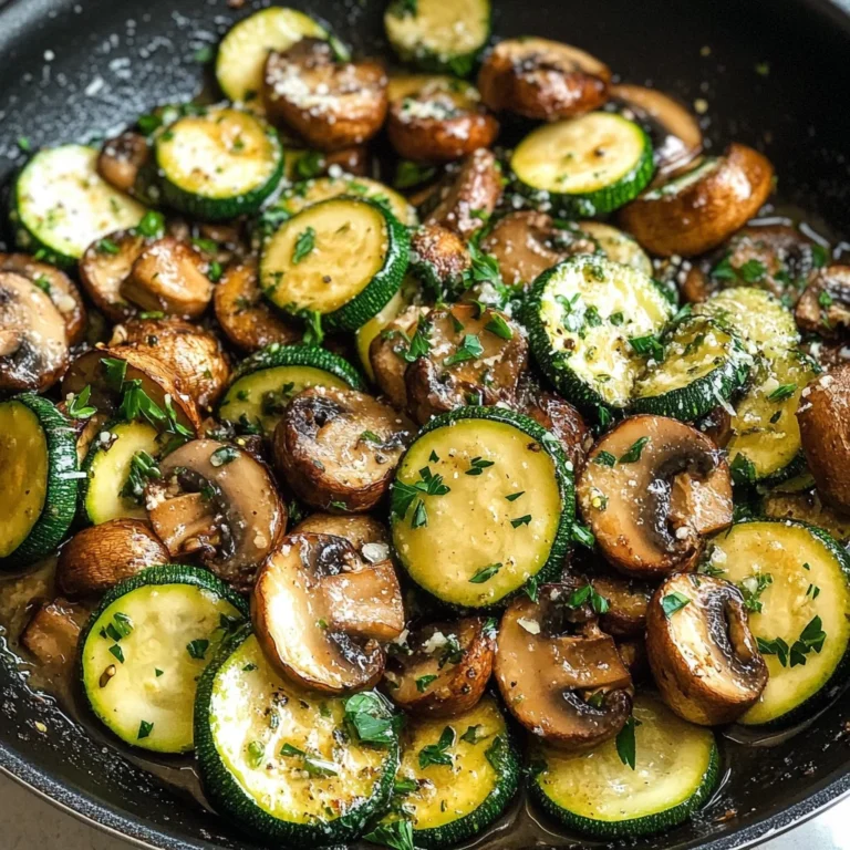 Skillet Zucchini and Mushrooms
