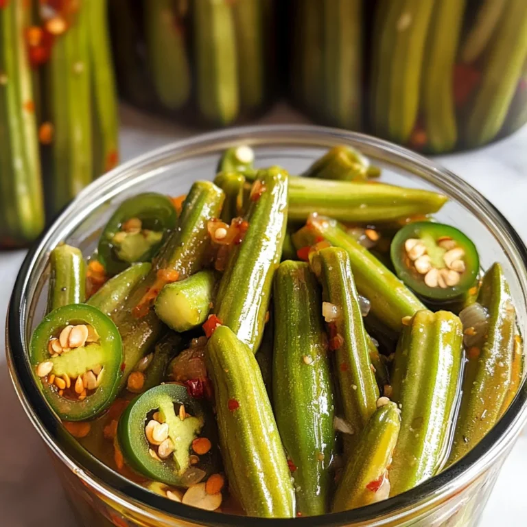 Spicy Pickled Okra