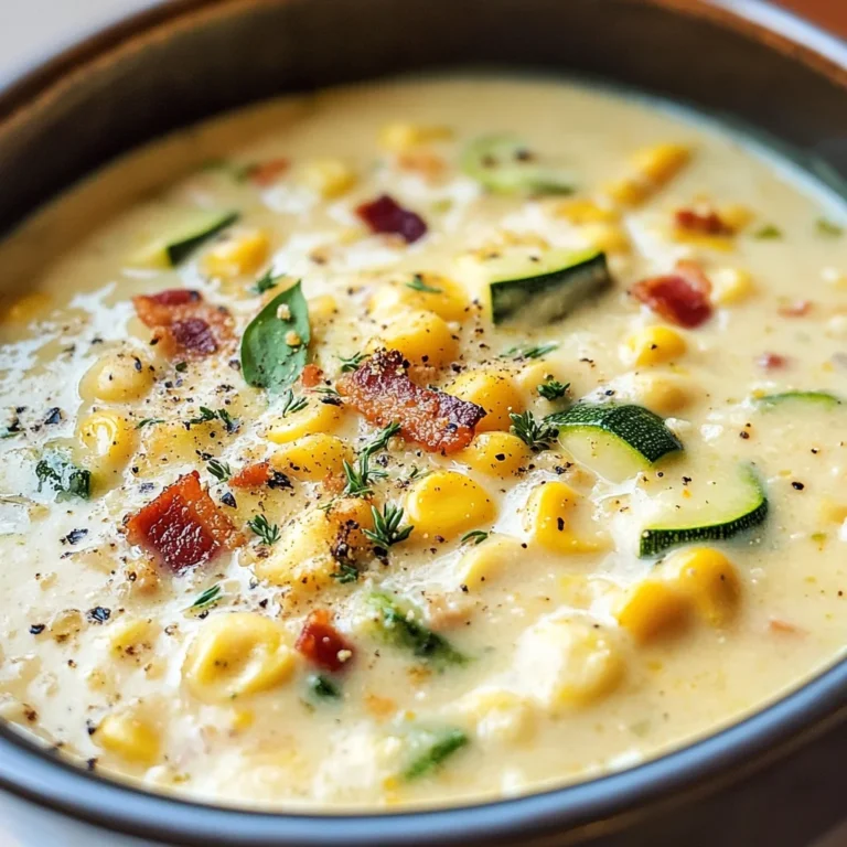Summer Corn and Zucchini Chowder Recipe