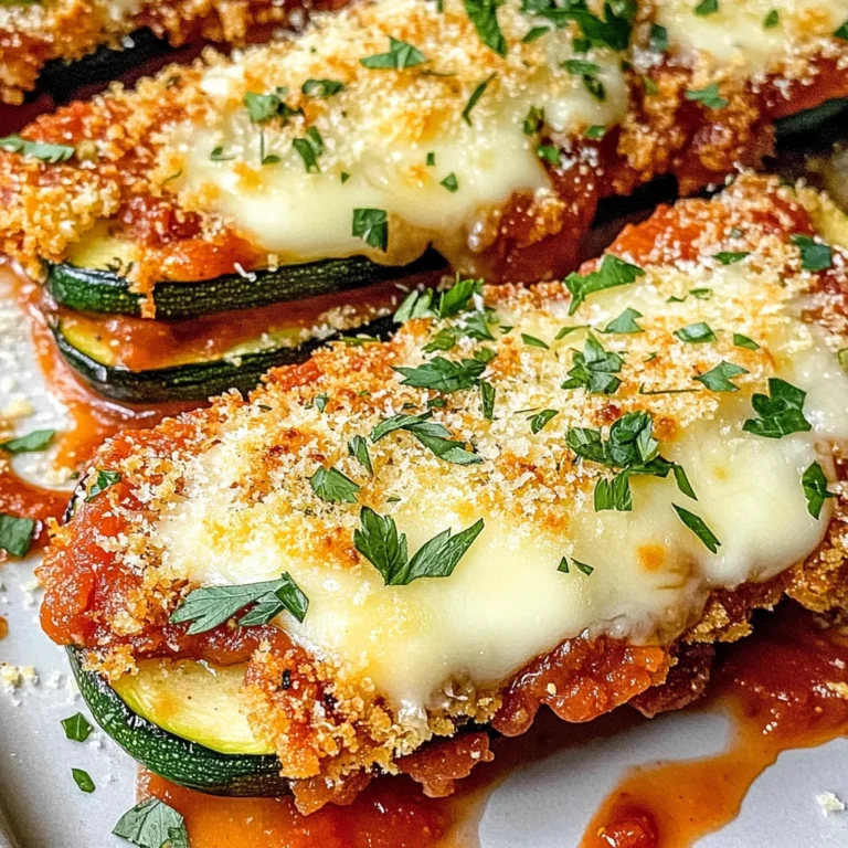 Three Cheese Zucchini Parmesan