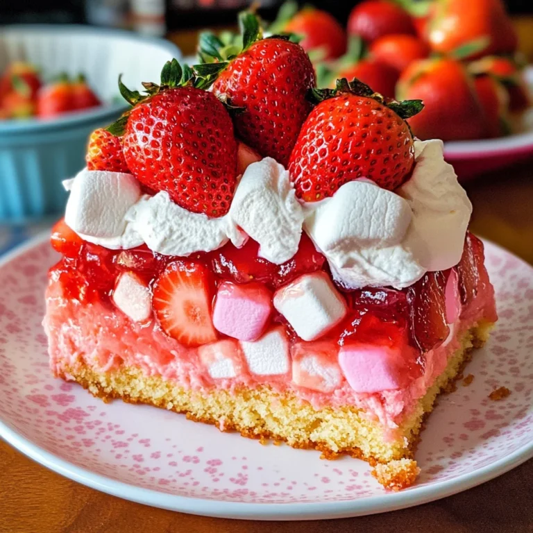Upside Down Strawberry Cake