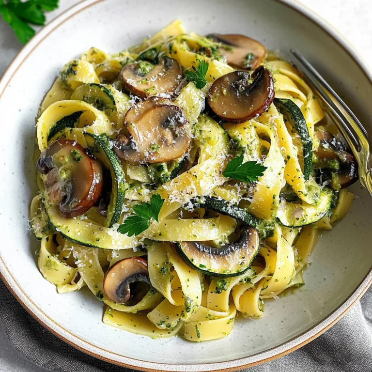 Zucchini Mushroom Pasta