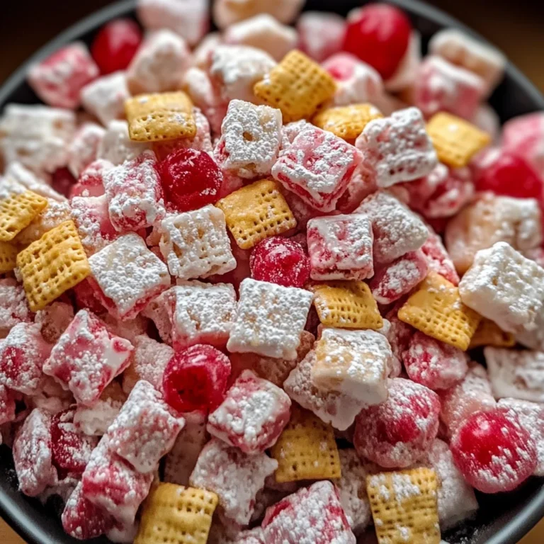 Cherry Cheesecake Puppy Chow