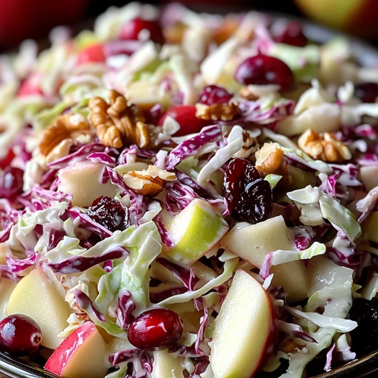 Cranberry Apple Coleslaw: A Delicious & Healthy Recipe
