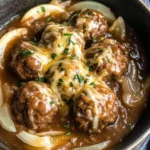 Crock Pot French Onion Meatballs