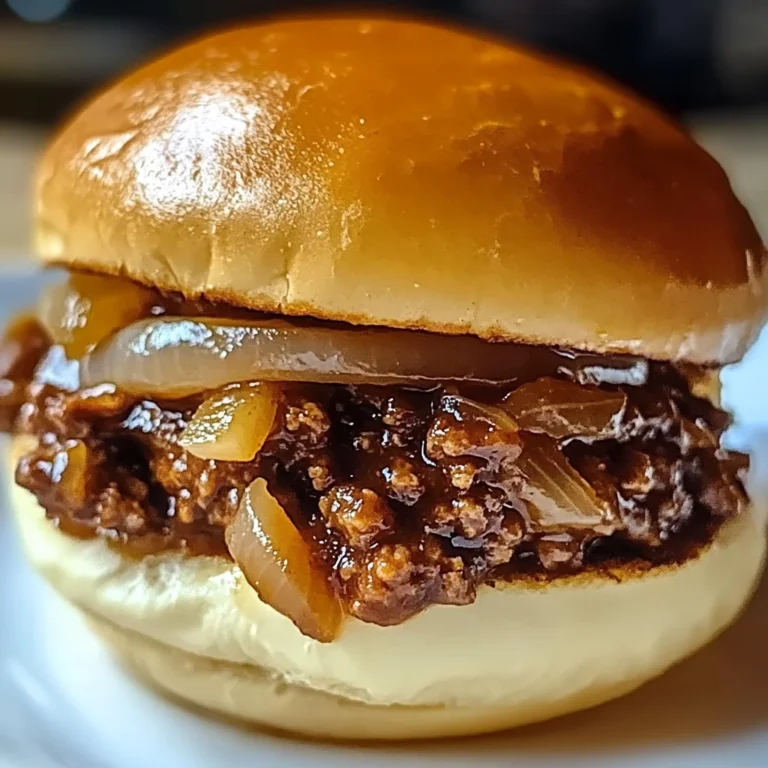 French Onion Beef Sloppy Joes