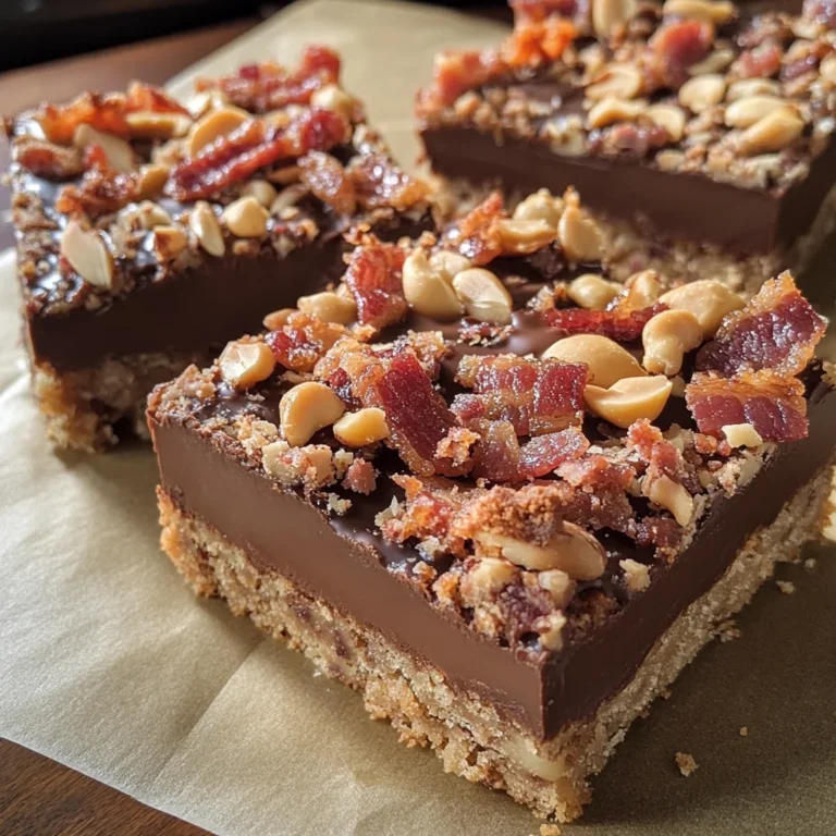 Peanut Butter-Turkey Bacon Bars