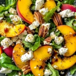 Simple Peach Feta Salad