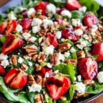 Spinach Strawberry Salad with Pecans