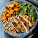 Chicken, Sweet Potato & Broccoli Meal Prep Bowls