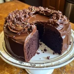 Chocolate Pound Cake with Chocolate Frosting
