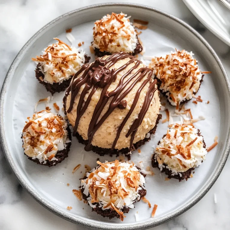Coconut Dome with Chocolate Spread