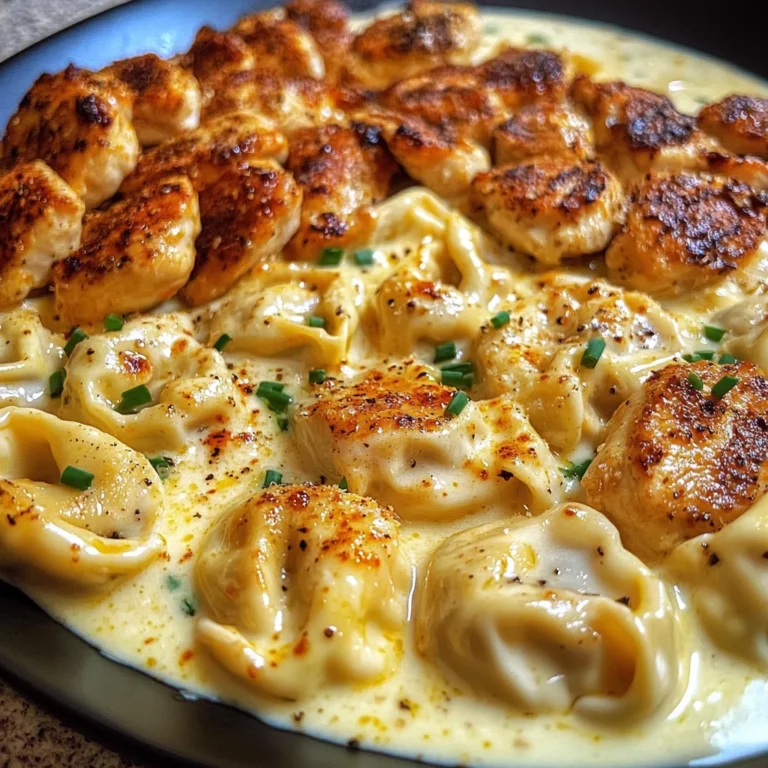 Creamy Cajun Chicken Tortellini in Garlic Cheese Sauce