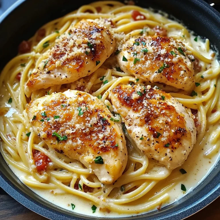 Creamy White Wine Parmesan Chicken Pasta