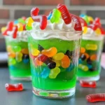 Gummy Worm Jello Cups Recipe