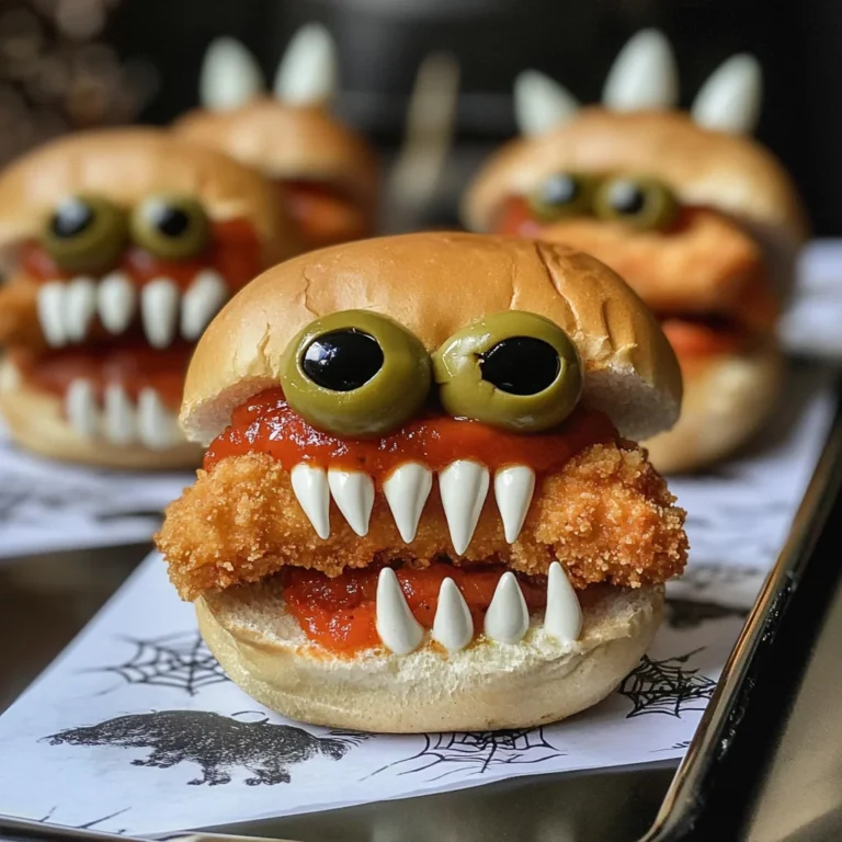 Halloween Chicken Parm Sliders