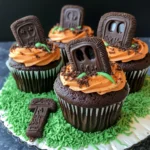Halloween Graveyard Cupcakes
