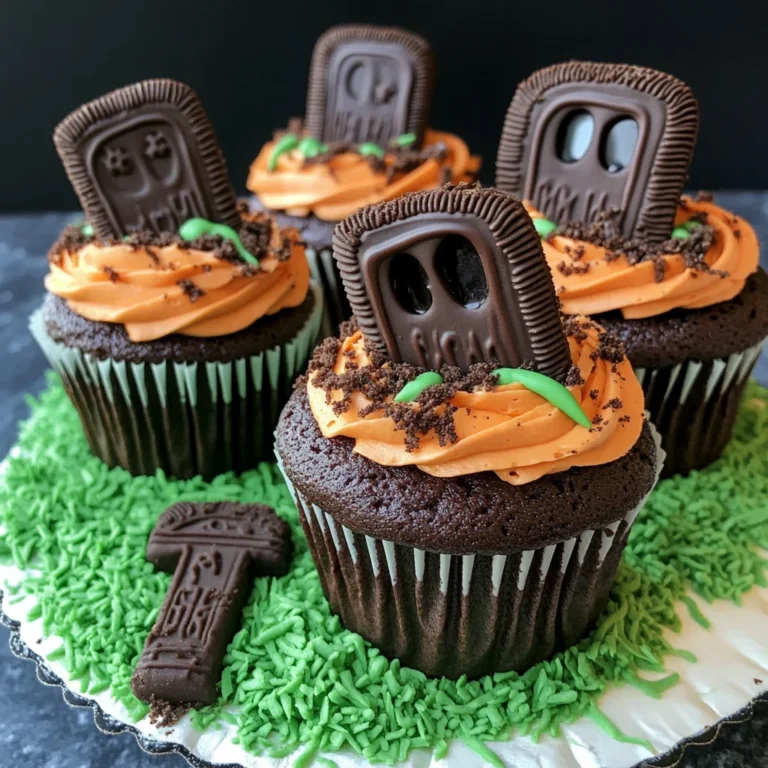 Halloween Graveyard Cupcakes