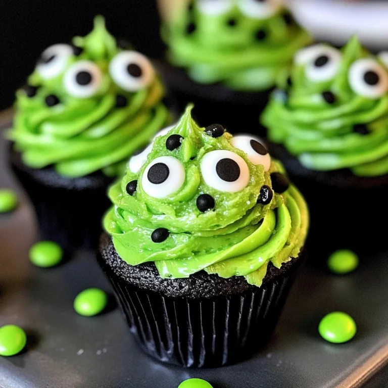 Halloween Slime Cupcakes