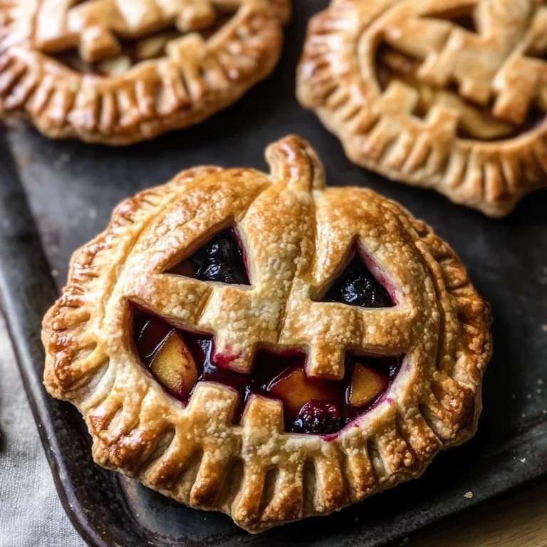 Jack-O-Lantern Hand Pies