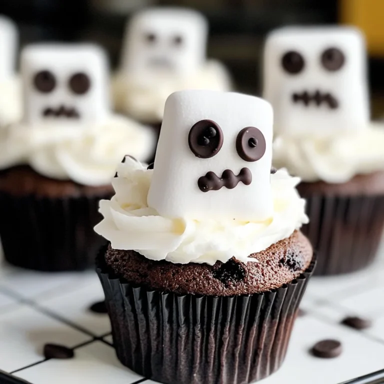 Marshmallow Ghost Cupcakes