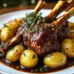 Red Wine & Herb Lamb Shanks with Roasted Potatoes