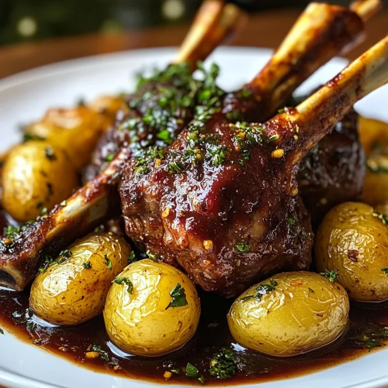 Red Wine & Herb Lamb Shanks with Roasted Potatoes