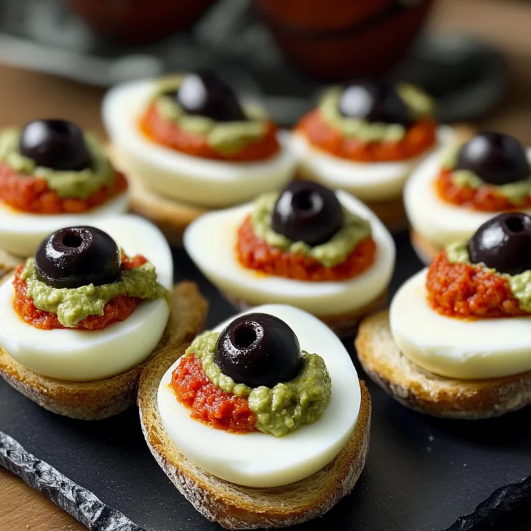 Spooky Deviled Eyeballs