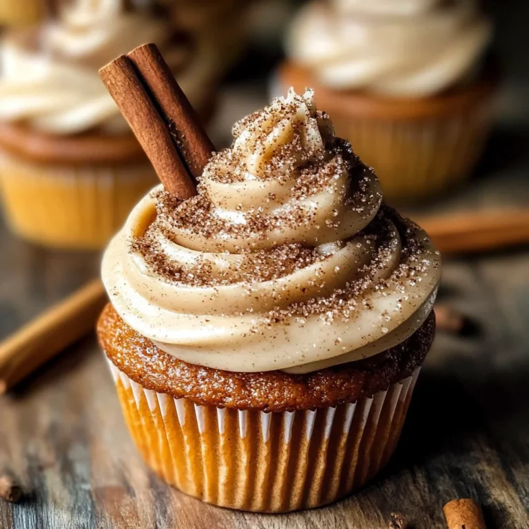 Vanilla Chai Pumpkin Latte Cupcakes with Cinnamon Brown Sugar Frosting