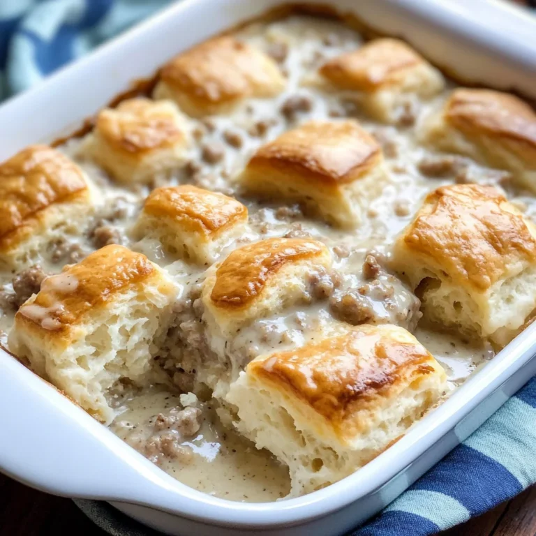 Biscuits and Gravy Casserole