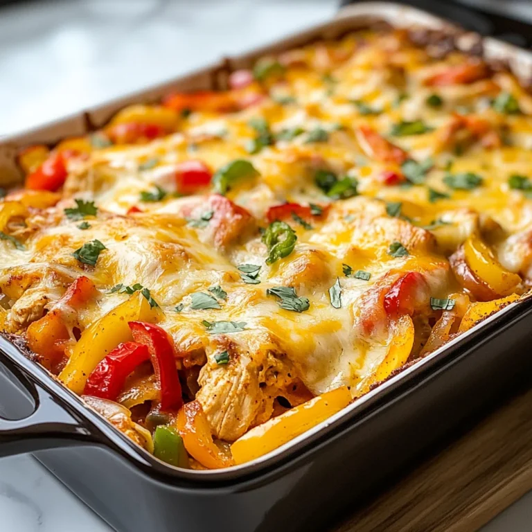 Chicken Fajita Casserole Recipe